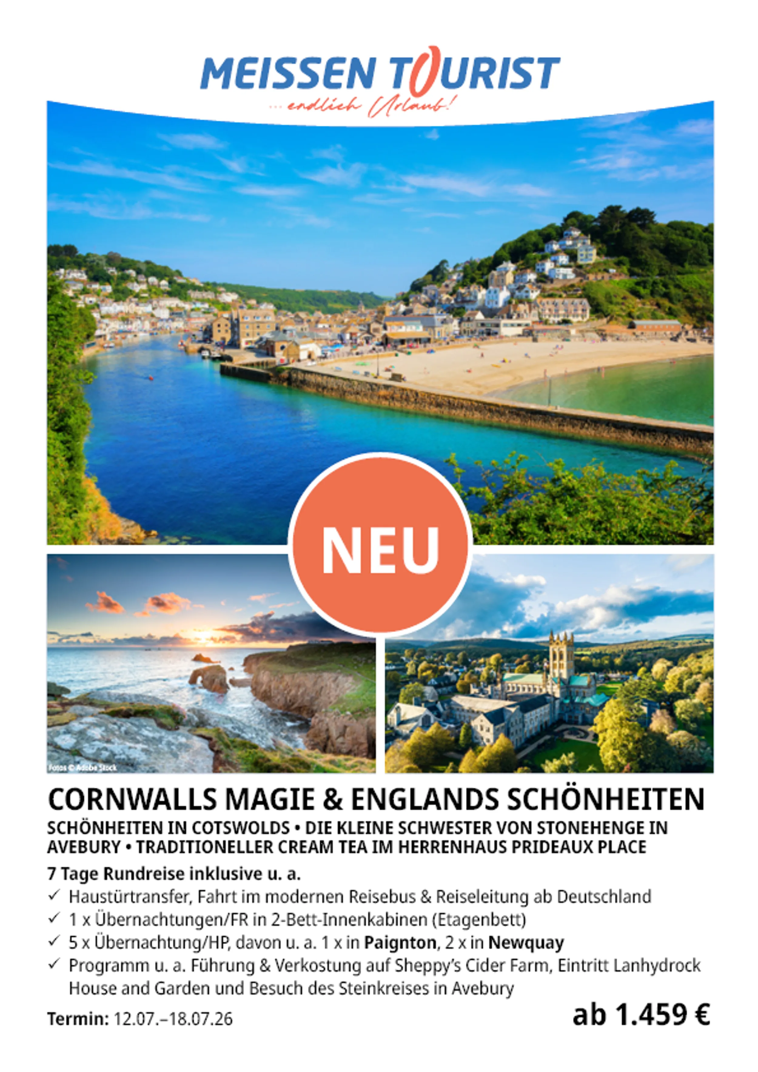 Bus- & Flugreisen 2026